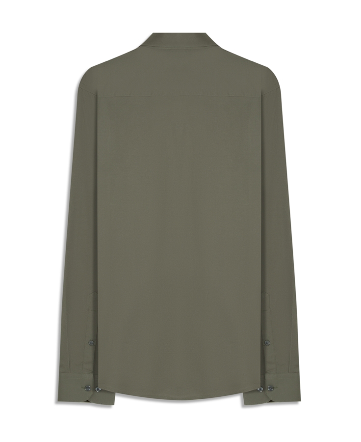 Camisa Tricoline Ly Classic New Italian Verde Army