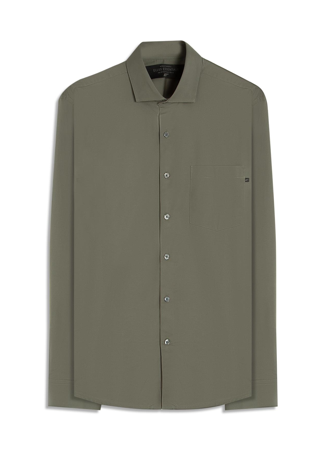 Camisa Tricoline Ly Classic New Italian Verde Army