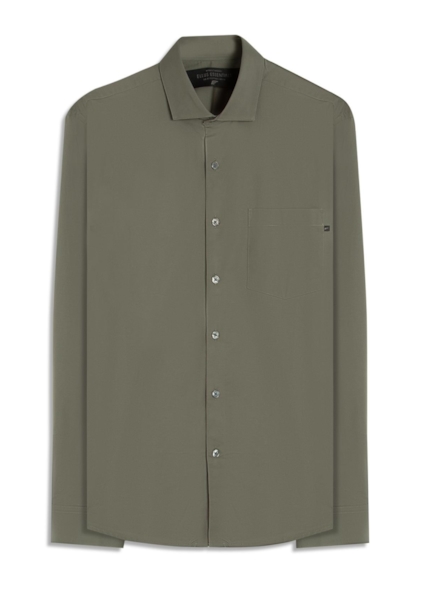 Camisa Tricoline Ly Classic New Italian Verde Army