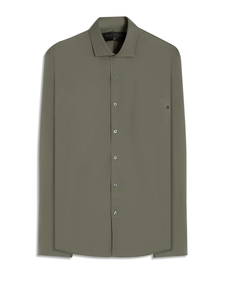 Camisa Tricoline Ly Classic New Italian Verde Army
