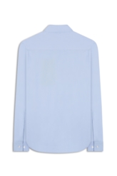 Camisa Tricoline Ly Classic Xangai Fusioned Azul Chofer