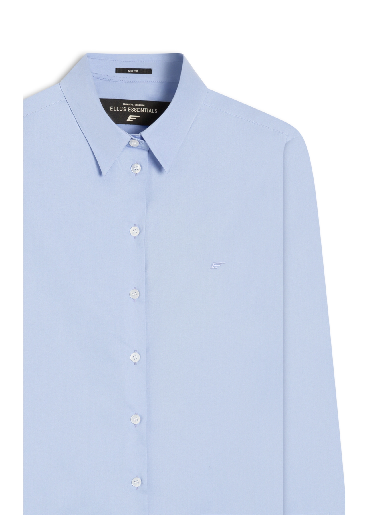 Camisa Tricoline Ly Classic Xangai Fusioned Azul Chofer