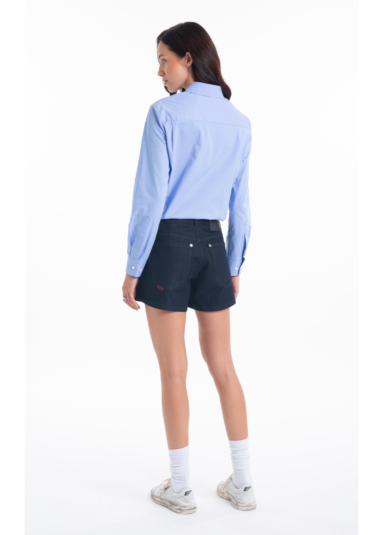 Camisa Tricoline Ly Classic Xangai Fusioned Azul Chofer