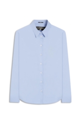 Camisa Tricoline Ly Classic Xangai Fusioned Azul Chofer