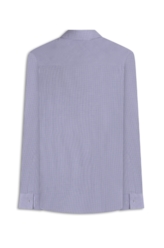 Camisa Tricoline Ly Monza Classic Xangai Fusion Azul Claro Mescla