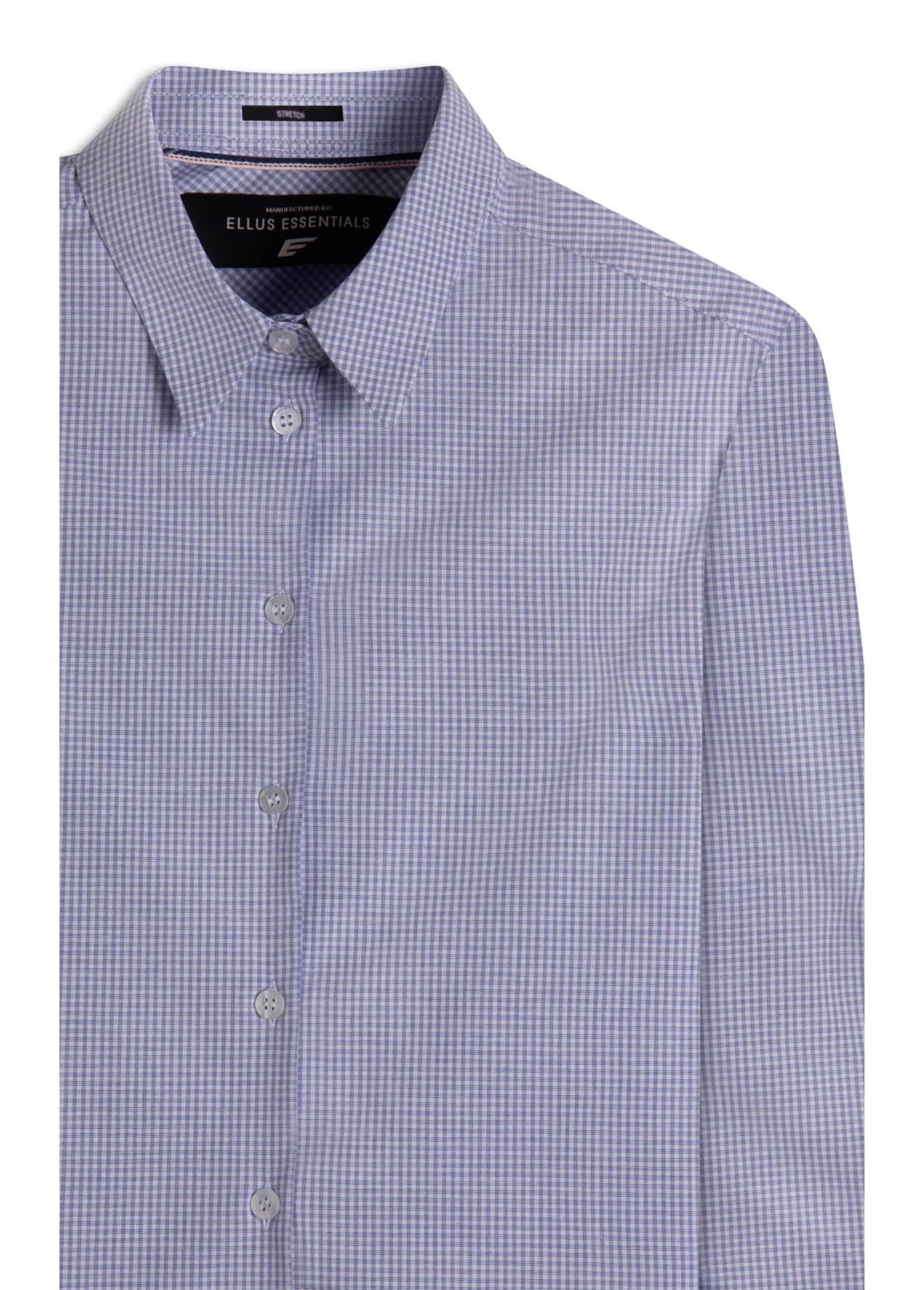 Camisa Tricoline Ly Monza Classic Xangai Fusion Azul Claro Mescla