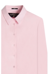 Camisa Tricoline Ly Slim Xangai Fusioned Ml Rosa