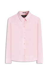Camisa Tricoline Ly Slim Xangai Fusioned Ml Rosa