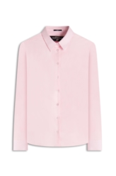 Camisa Tricoline Ly Slim Xangai Fusioned Ml Rosa