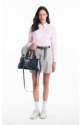 Camisa Tricoline Ly Slim Xangai Fusioned Ml Rosa