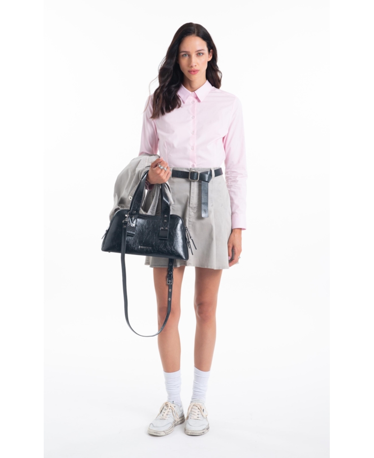 Camisa Tricoline Ly Slim Xangai Fusioned Ml Rosa