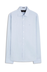 Camisa Tricoline Ly Twin Stripe Azul Bic