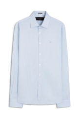 Camisa Tricoline Ly Twin Stripe Azul Bic