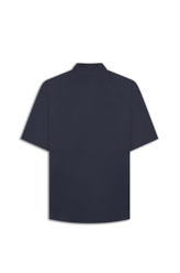Camisa Tricoline Ly Vintage Xangai Mc Dark Navy