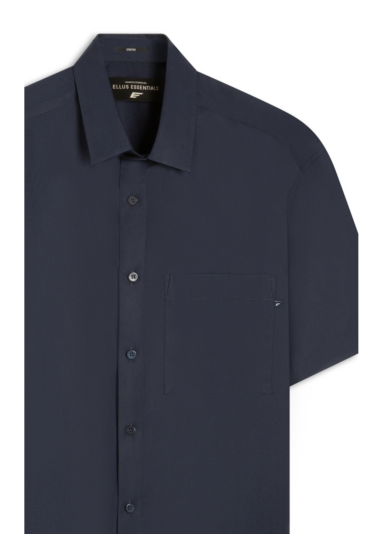 Camisa Tricoline Ly Vintage Xangai Mc Dark Navy