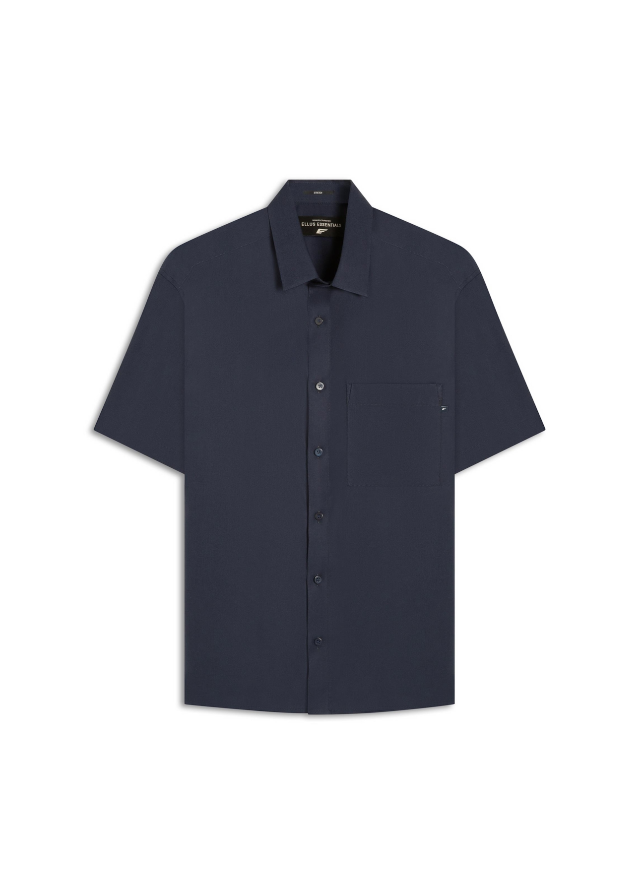 Camisa Tricoline Ly Vintage Xangai Mc Dark Navy