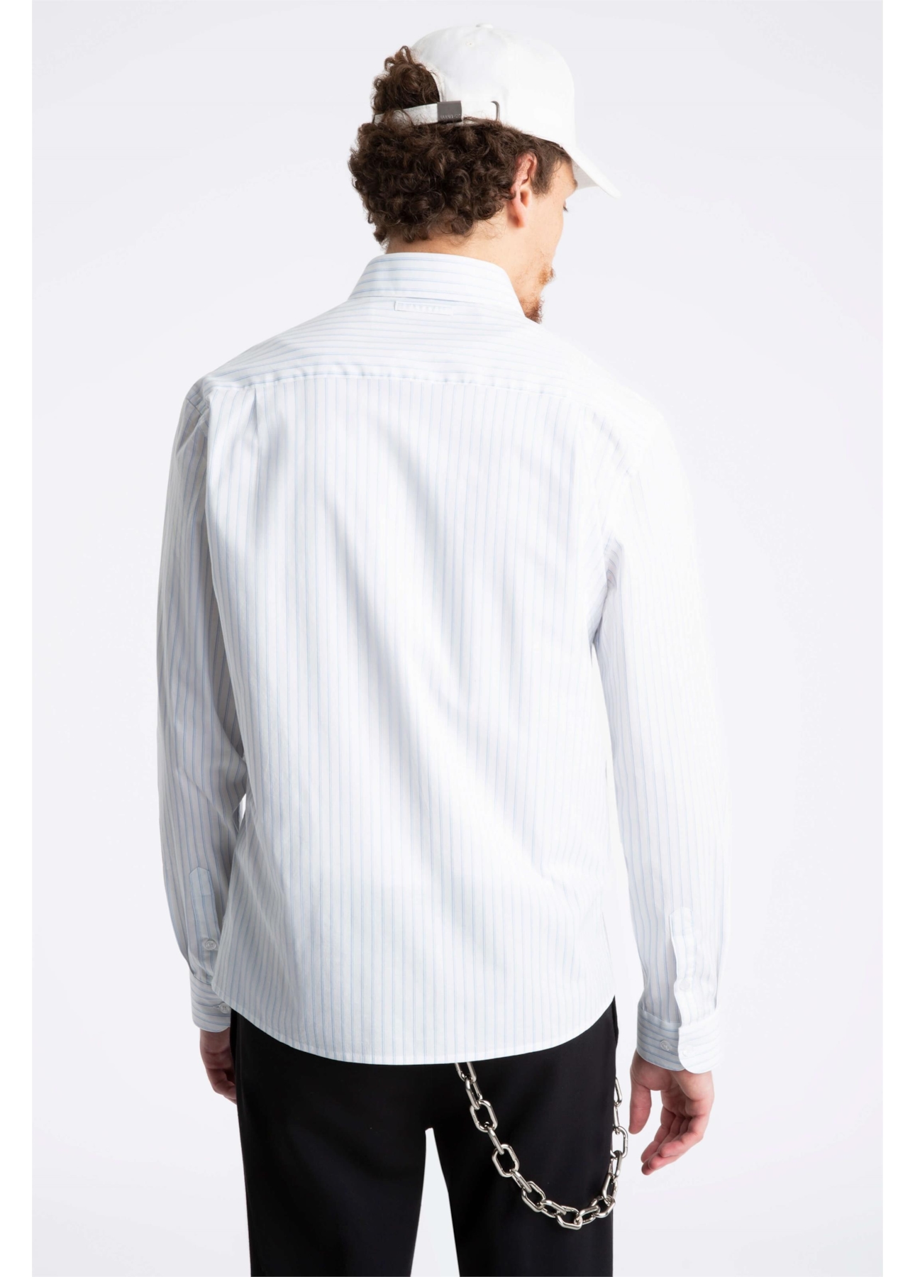 Camisa Tricoline Ly Wind Slim Italian Azul Chofer