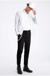 Camisa Tricoline Ly Wind Slim Italian Azul Chofer