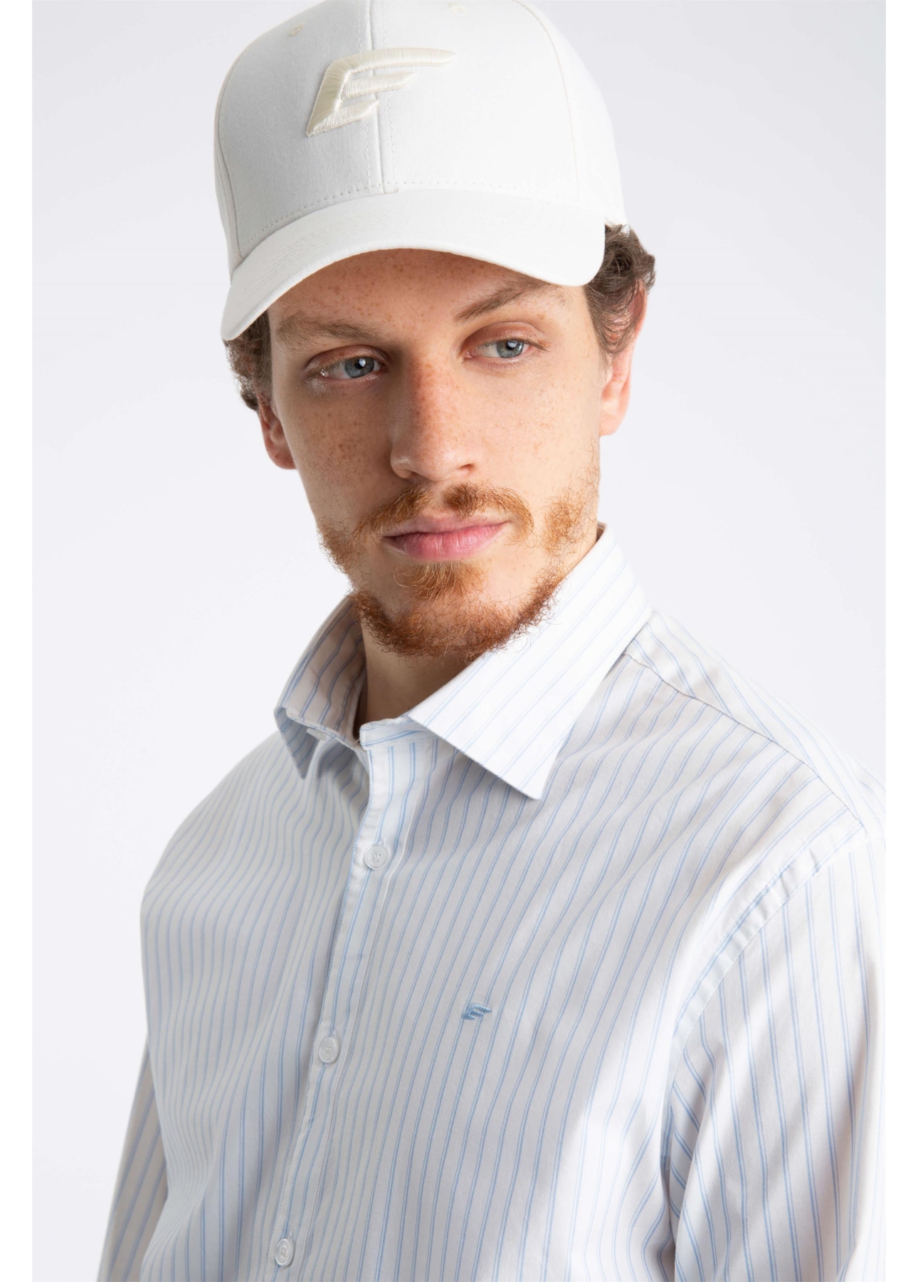 Camisa Tricoline Ly Wind Slim Italian Azul Chofer