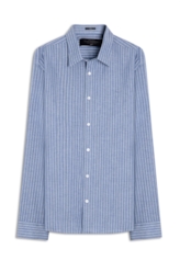 Camisa Tricoline Madison Irish Azul Jeans