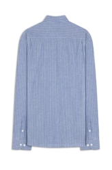 Camisa Tricoline Madison Irish Azul Jeans