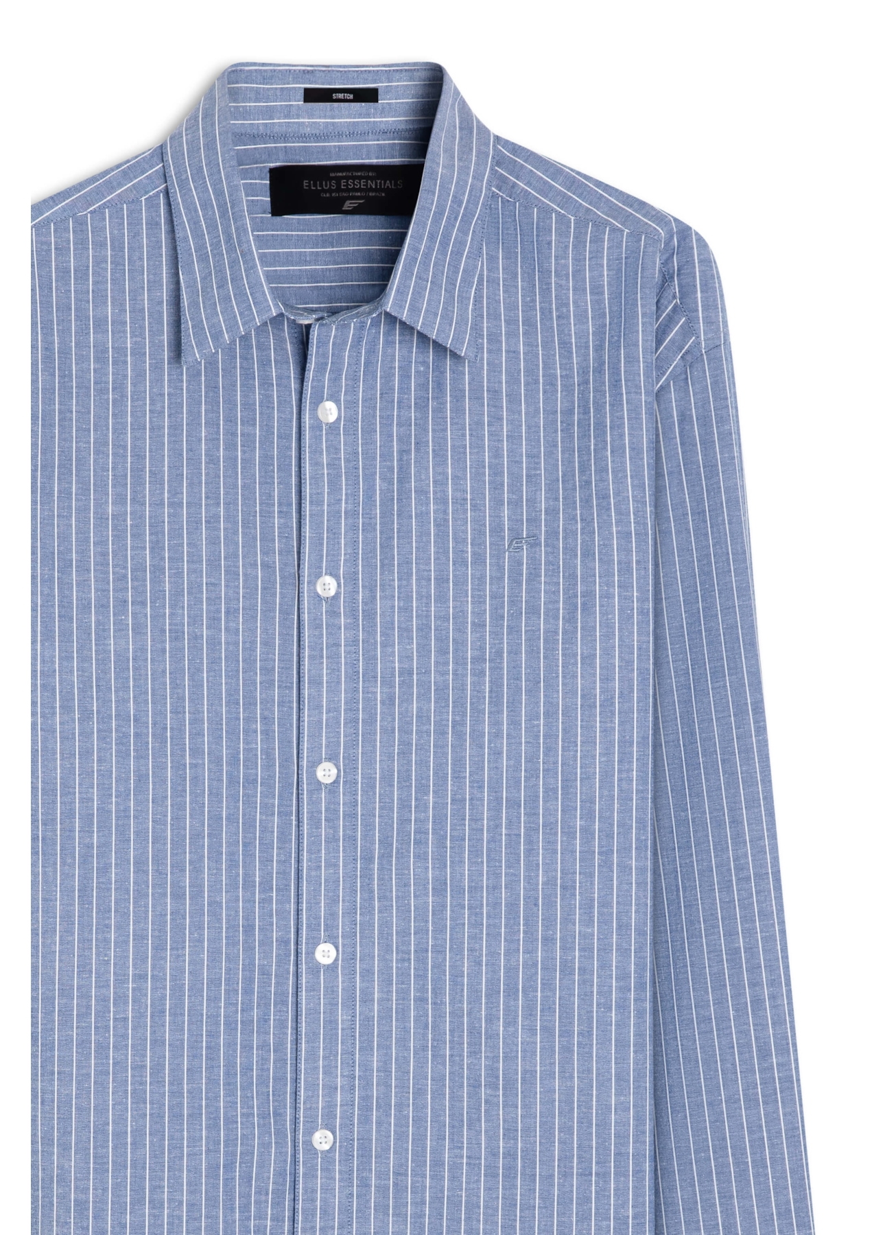 Camisa Tricoline Madison Irish Azul Jeans