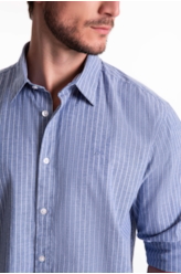 Camisa Tricoline Madison Irish Azul Jeans