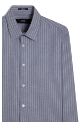 Camisa Tricoline Madison Irish Azul Seco