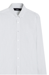 Camisa Tricoline Needle Slim Branco