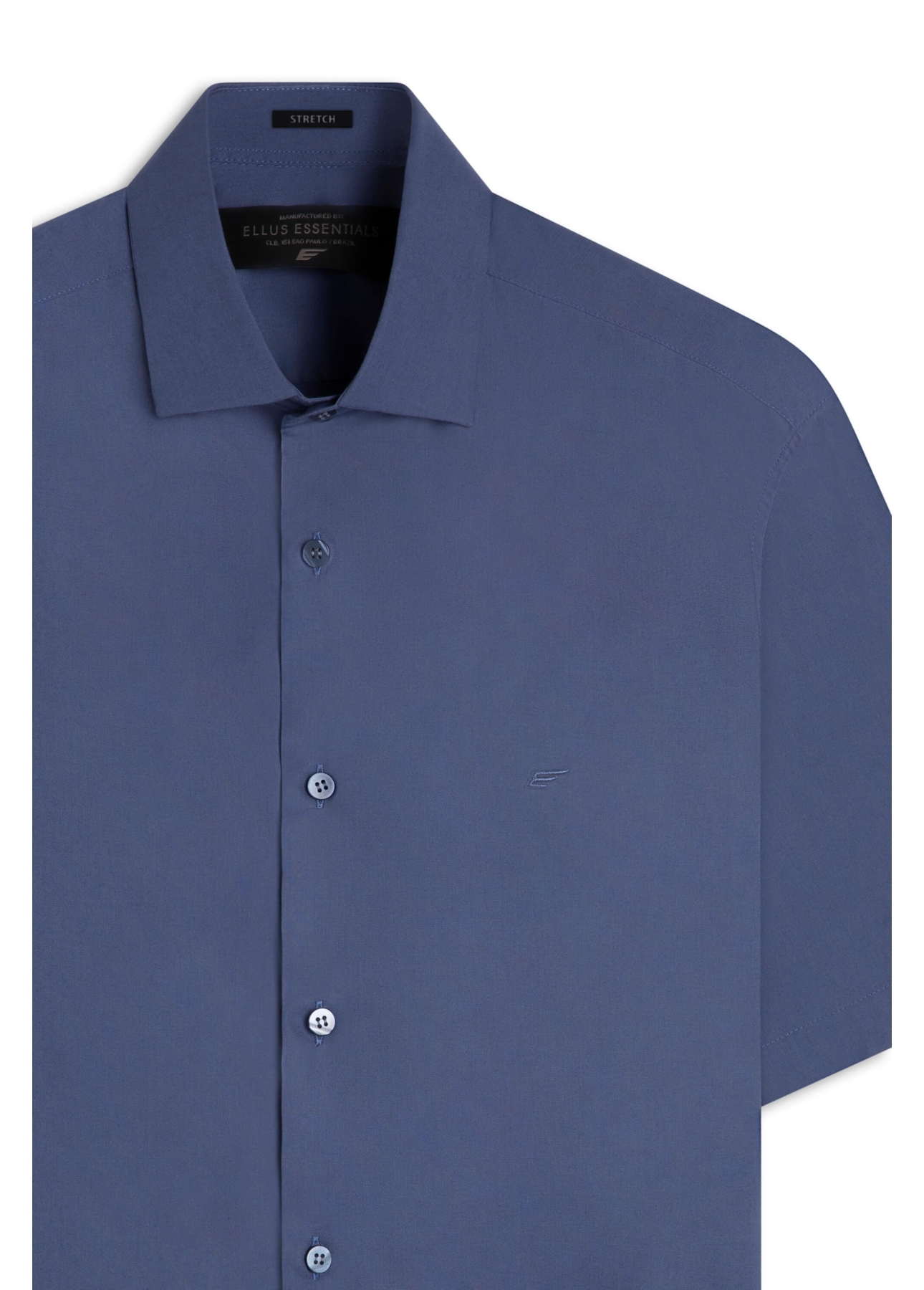 Camisa Tricoline New Italian Azul Jeans