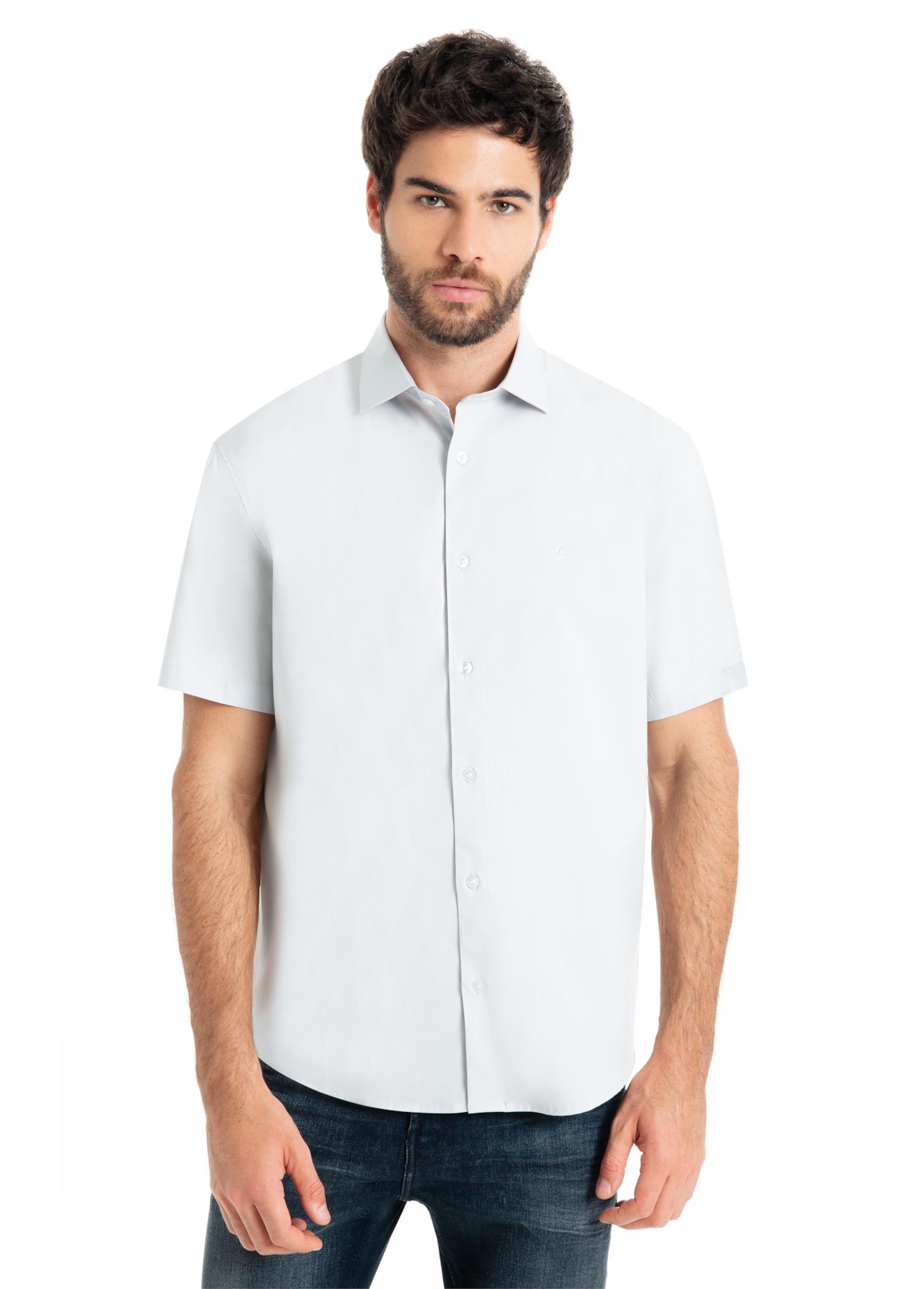 Camisa Tricoline New Italian Cinza