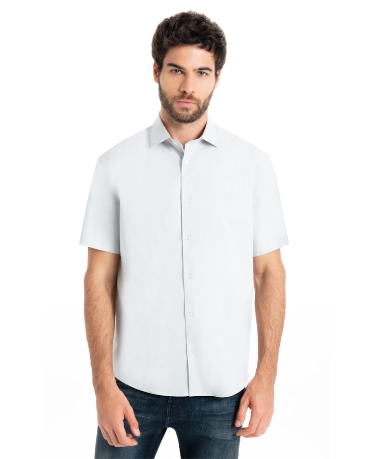 Camisa Tricoline New Italian Cinza