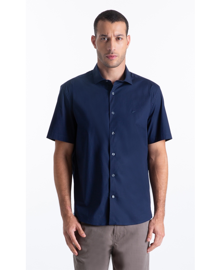 Camisa Tricoline New Italian Dark Navy