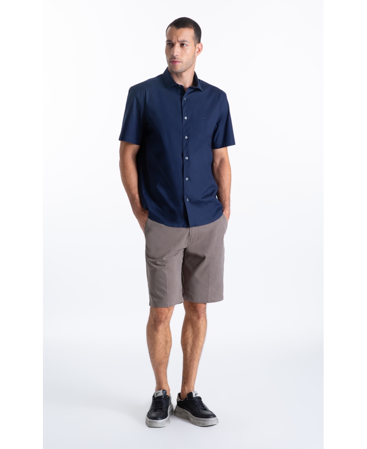 Camisa Tricoline New Italian Dark Navy