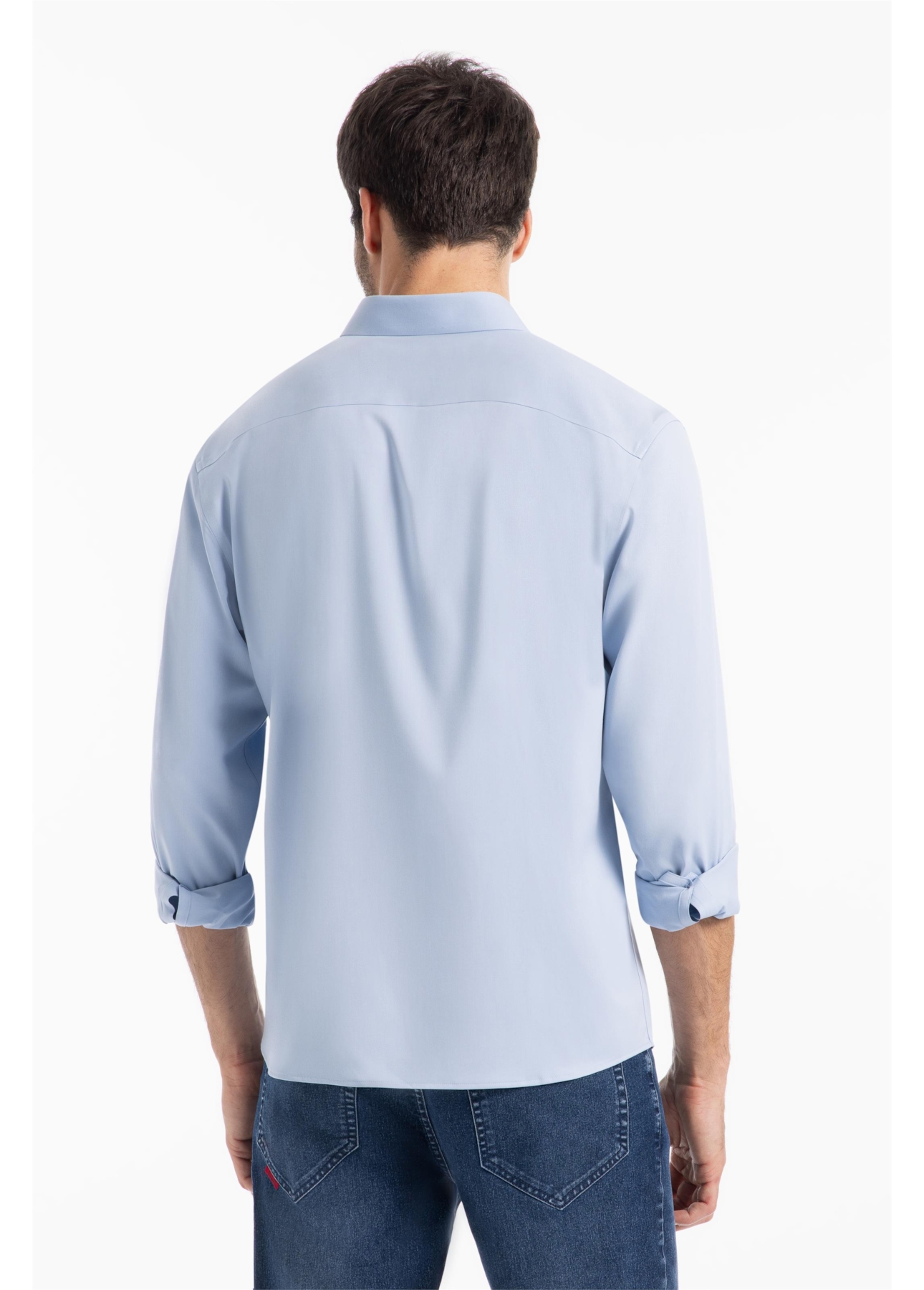 Camisa Tricoline Nuuk Button Down Azul Bic