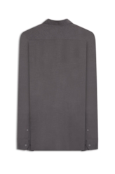 Camisa Tricoline Plaid Cinza