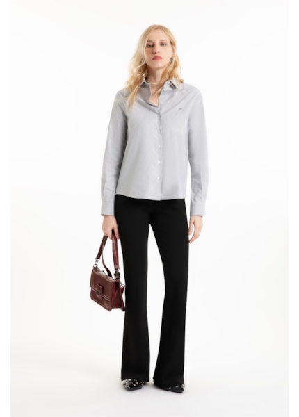 Camisa Tricoline Polska Relaxed Preto