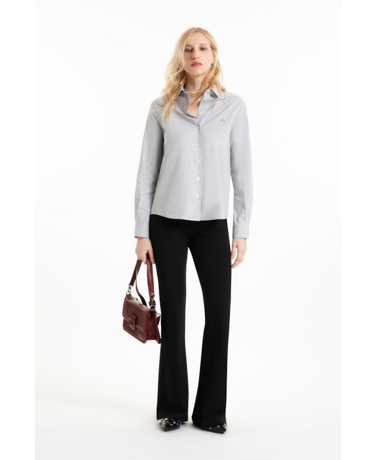 Camisa Tricoline Polska Relaxed Preto
