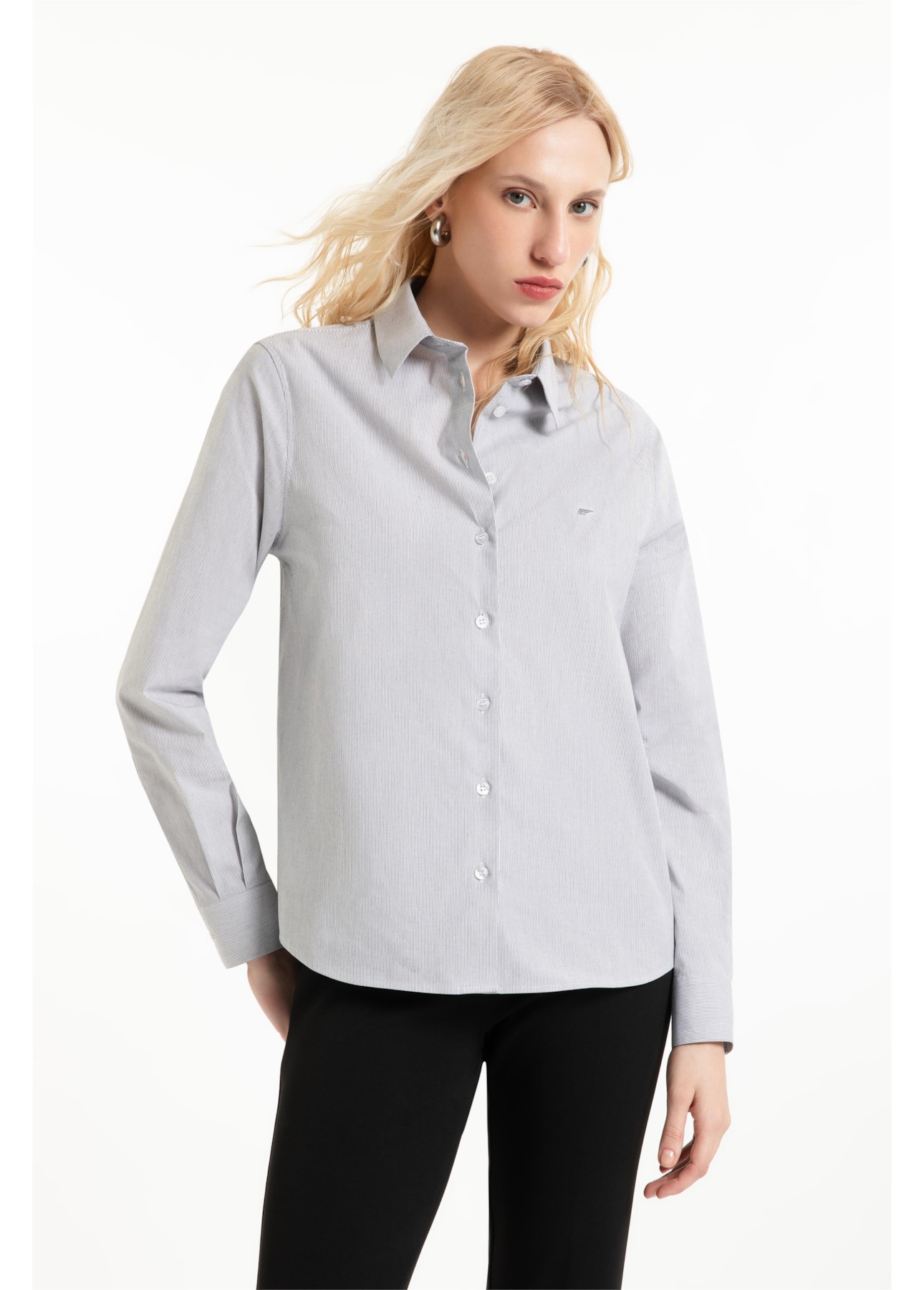 Camisa Tricoline Polska Relaxed Preto
