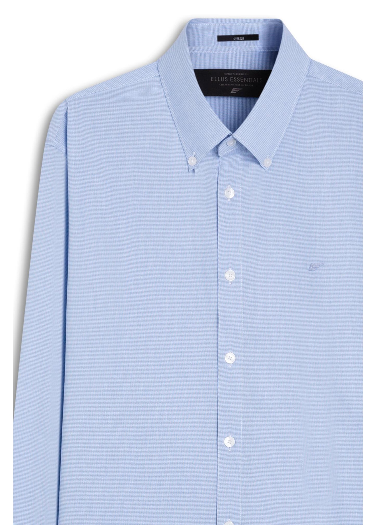 Camisa Tricoline Ravello Stripes Slim Azul Chofer