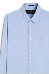 Camisa Tricoline Ravello Stripes Slim Azul Chofer