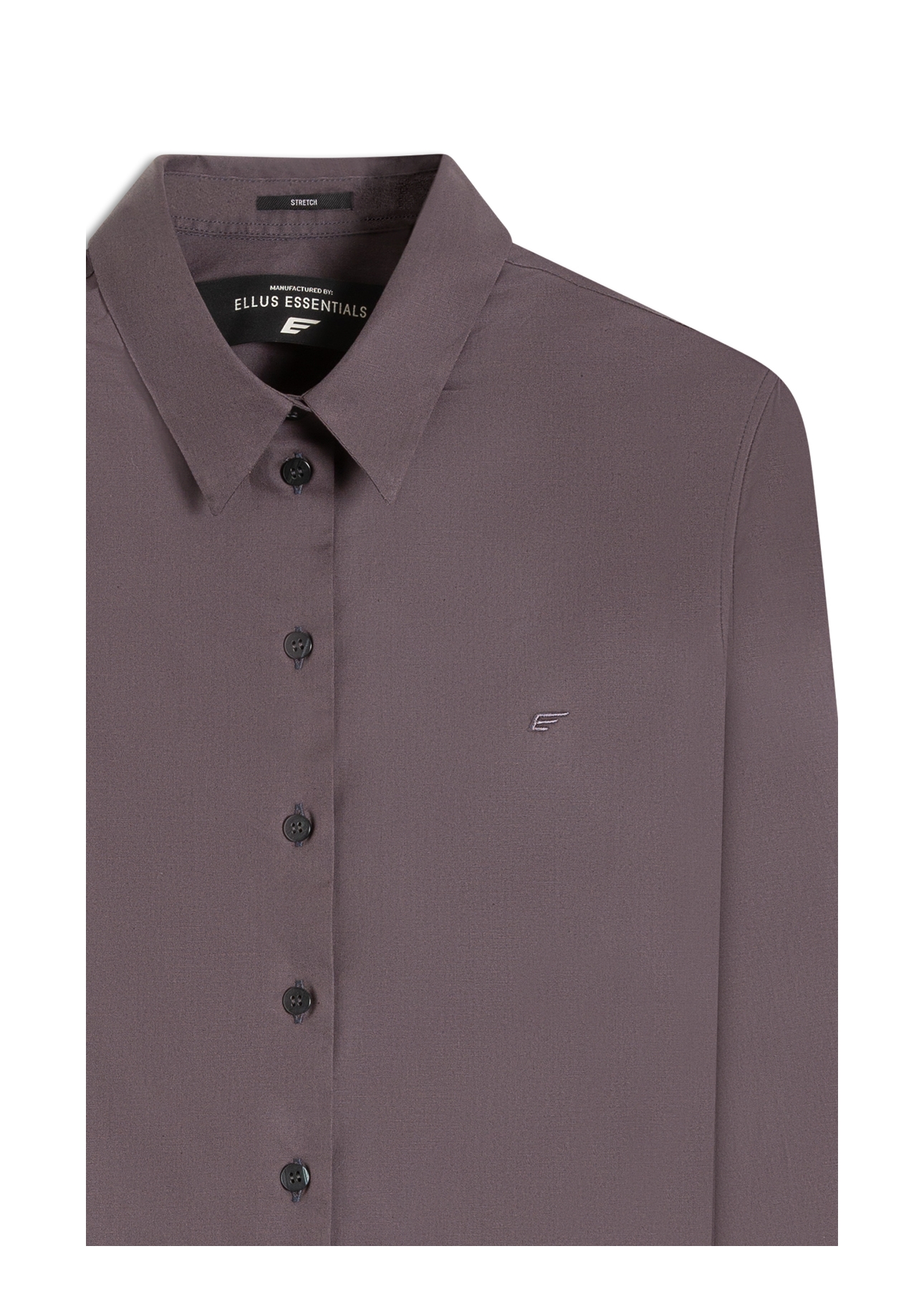 Camisa Tricoline Relaxed Grafite