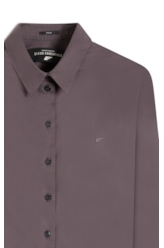 Camisa Tricoline Relaxed Grafite