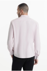 Camisa Tricoline Rose Slim Rosa Velho