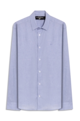 Camisa Tricoline San Angelo Azul Bic