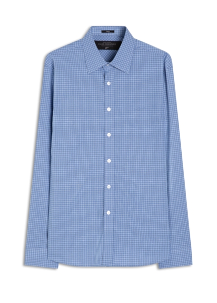 Camisa Tricoline Sky Slim Anatomic Azul Seco