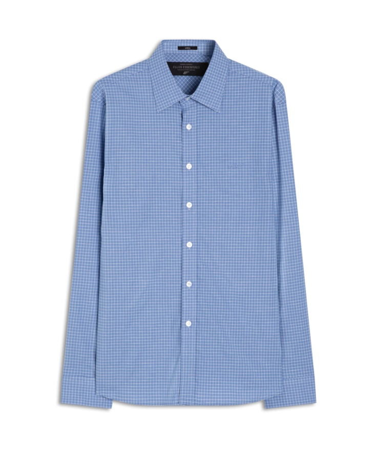 Camisa Tricoline Sky Slim Anatomic Azul Seco