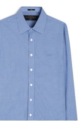 Camisa Tricoline Sky Slim Anatomic Azul Seco