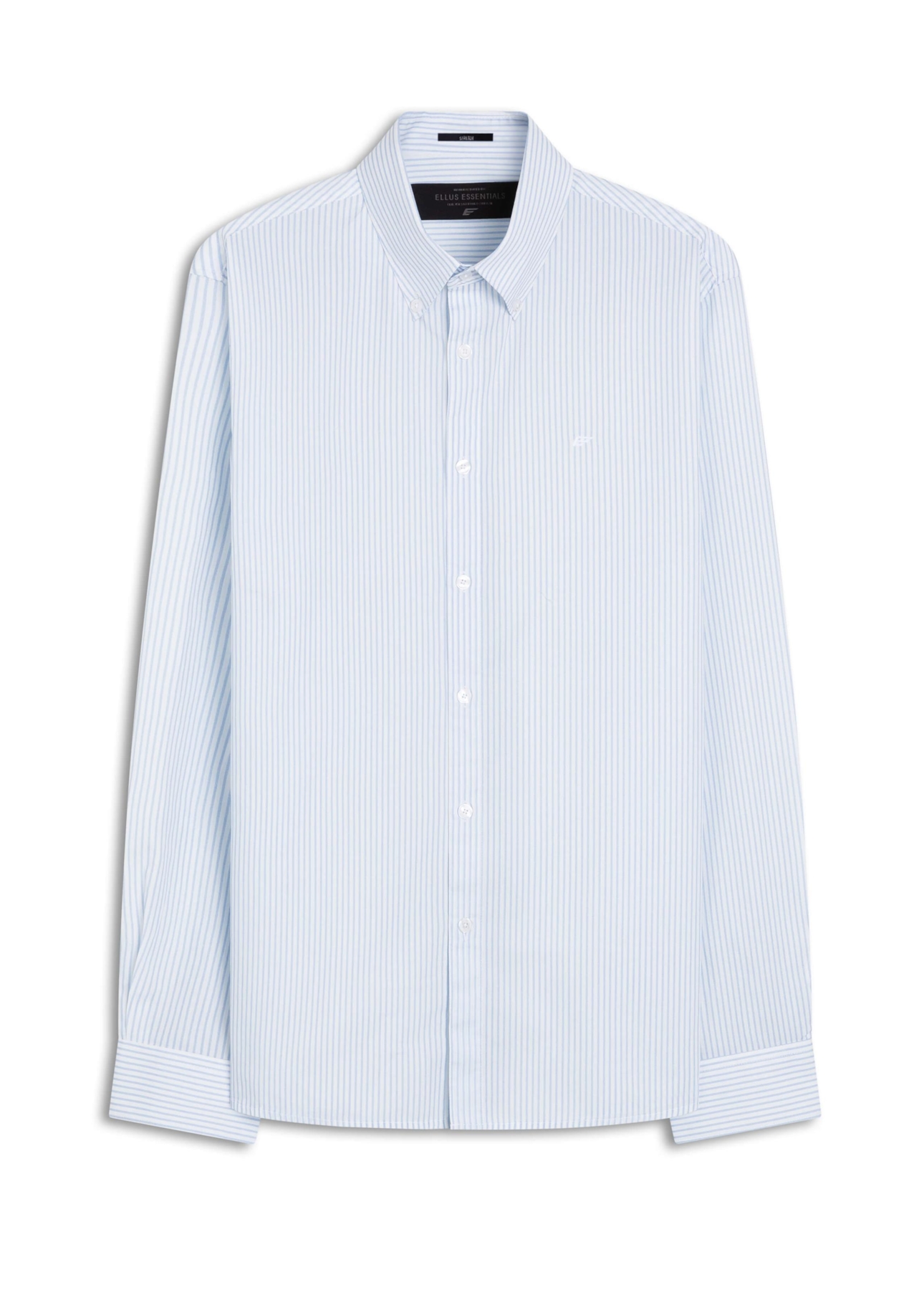 Camisa Tricoline Slim Azul Claro