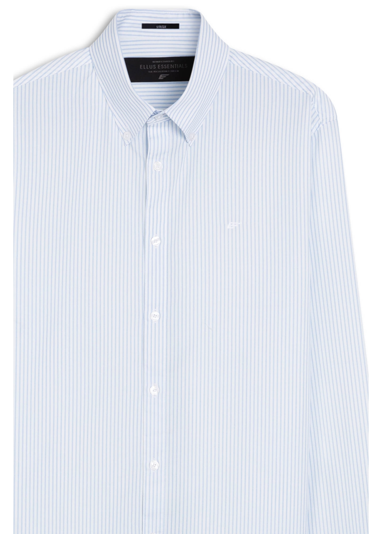 Camisa Tricoline Slim Azul Claro